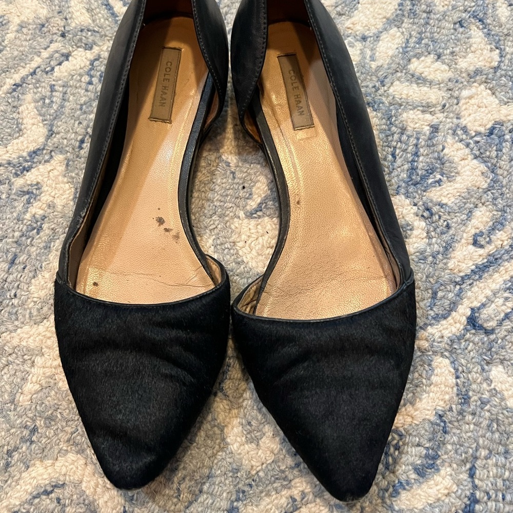 Cole Haan calf hair flats